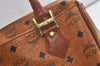 Authentic MCM Vintage Visetos Leather 2Way Shoulder Hand Bag Purse Brown 3995K