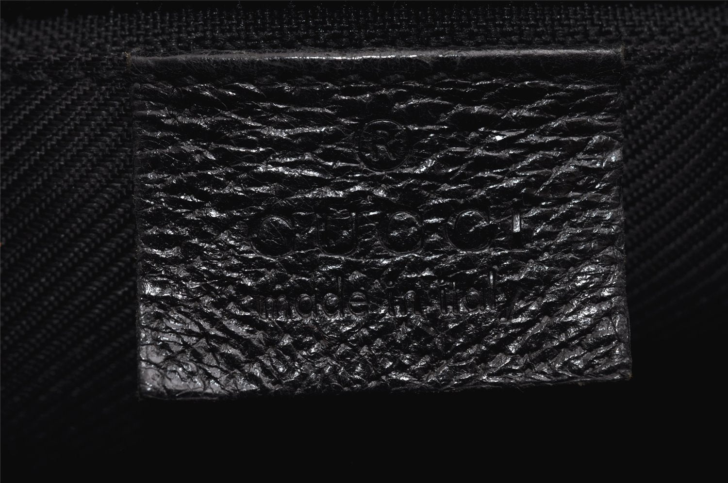 Authentic GUCCI Shoulder Cross Body Bag GG Canvas Leather 114273 Black 3996I