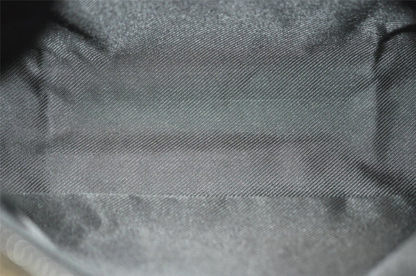 Authentic GUCCI Shoulder Cross Body Bag GG Canvas Leather 114273 Black 3996I