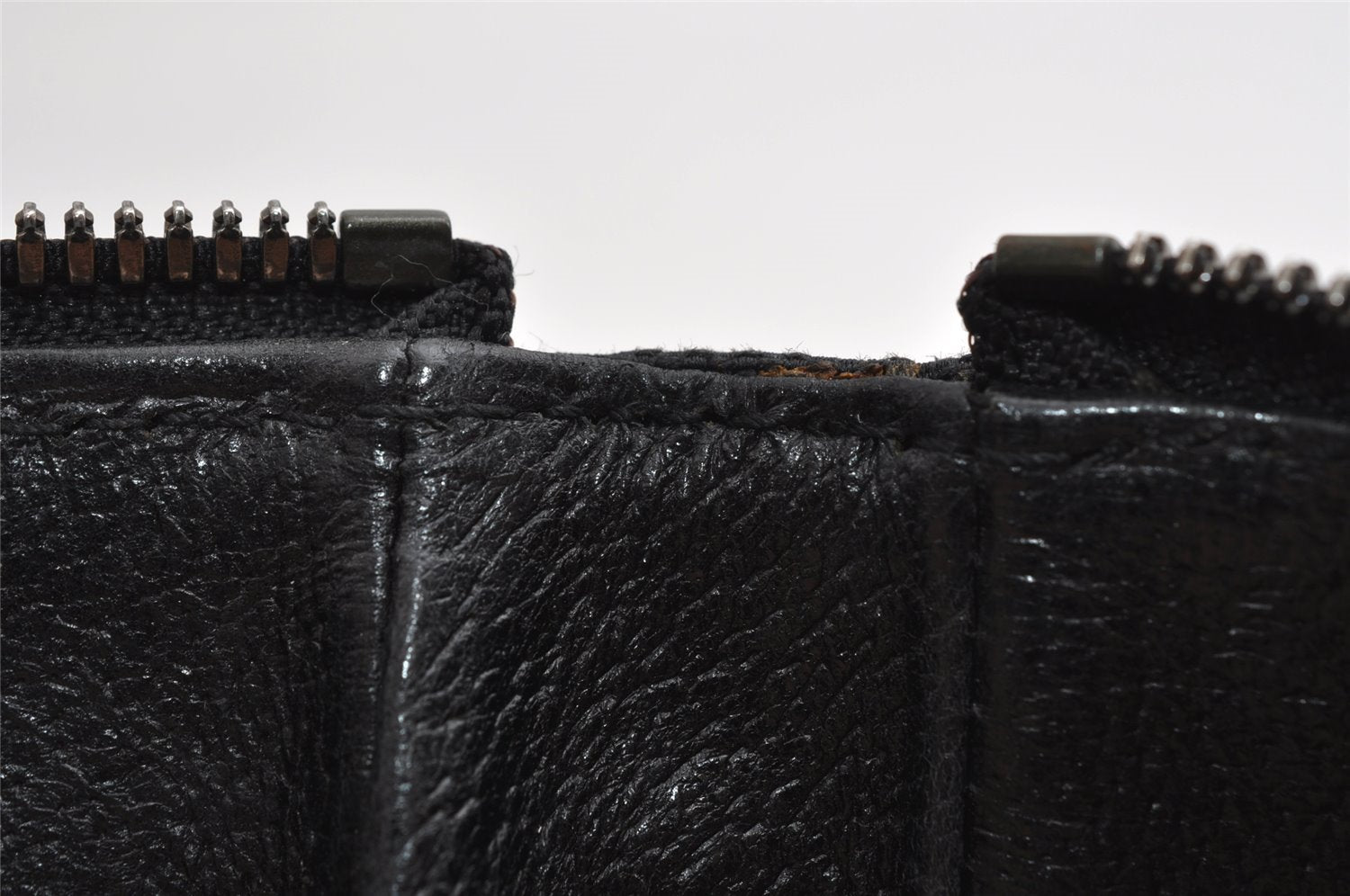 Authentic GUCCI Shoulder Cross Body Bag GG Canvas Leather 114273 Black 3996I