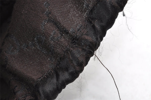 Authentic GUCCI Shoulder Cross Body Bag GG Canvas Leather 114273 Black 3996I