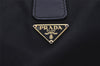 Authentic PRADA Nylon Tessuto Leather Shoulder Hand Bag Purse Black 3996K