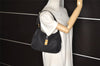 Authentic PRADA Nylon Tessuto Leather Shoulder Hand Bag Purse Black 3996K