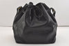 Authentic Louis Vuitton Epi Petit Noe Shoulder Drawstring Bag M59012 Black 3997J