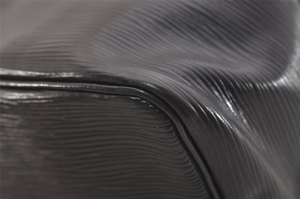 Authentic Louis Vuitton Epi Petit Noe Shoulder Drawstring Bag M59012 Black 3997J