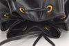 Authentic Louis Vuitton Epi Petit Noe Shoulder Drawstring Bag M59012 Black 3997J