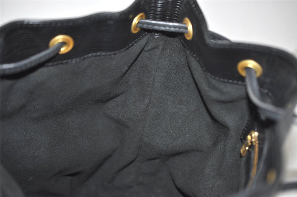 Authentic Louis Vuitton Epi Petit Noe Shoulder Drawstring Bag M59012 Black 3997J