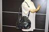 Authentic Louis Vuitton Epi Petit Noe Shoulder Drawstring Bag M59012 Black 3997J