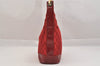 Authentic GUCCI Shoulder Hand Bag Purse GG Canvas Enamel 0014204 Red 3997K