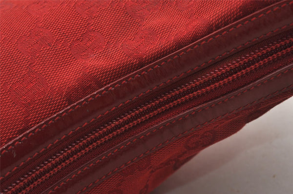 Authentic GUCCI Shoulder Hand Bag Purse GG Canvas Enamel 0014204 Red 3997K