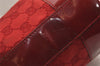 Authentic GUCCI Shoulder Hand Bag Purse GG Canvas Enamel 0014204 Red 3997K