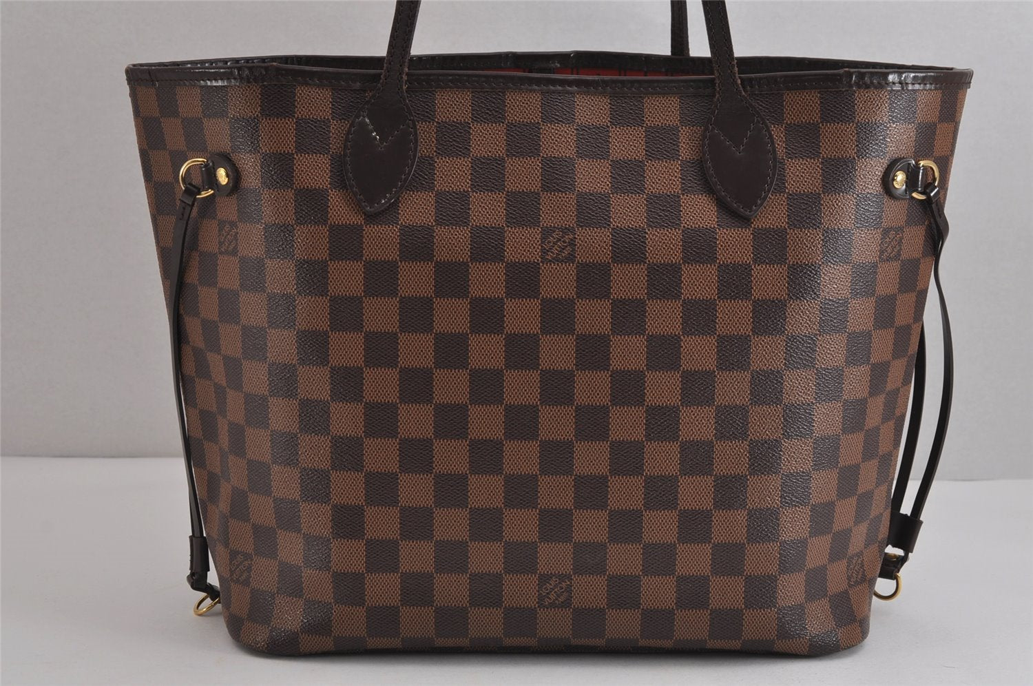 Authentic Louis Vuitton Damier Neverfull MM Shoulder Tote Bag N51105 LV 3998J