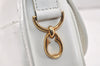 Authentic CELINE Vintage Shoulder Cross Body Bag Purse Leather White 3998K