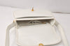 Authentic CELINE Vintage Shoulder Cross Body Bag Purse Leather White 3998K