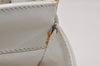 Authentic CELINE Vintage Shoulder Cross Body Bag Purse Leather White 3998K