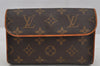 Auth Louis Vuitton Monogram Pochette Florentine Pouch Waist Bag M51855 LV 3999J