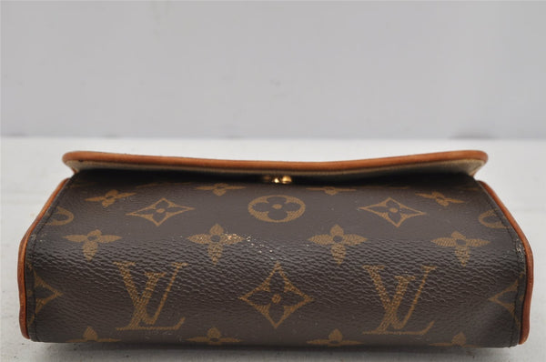 Auth Louis Vuitton Monogram Pochette Florentine Pouch Waist Bag M51855 LV 3999J