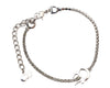 Authentic Christian Dior Chain Bracelet Rhinestone Silver Tone CD 3999K