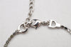 Authentic Christian Dior Chain Bracelet Rhinestone Silver Tone CD 3999K