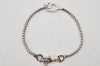 Authentic Christian Dior Chain Bracelet Rhinestone Silver Tone CD 3999K