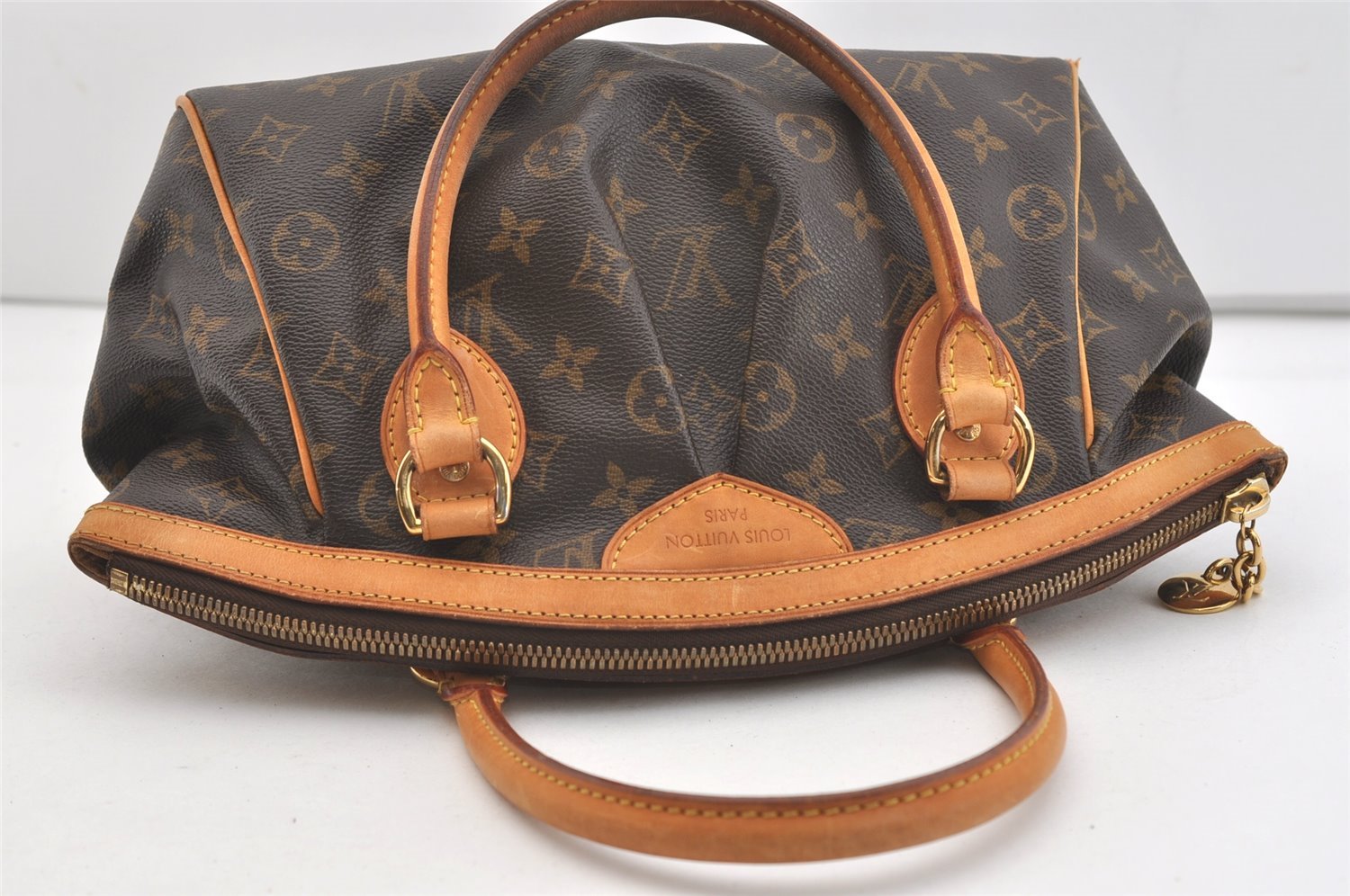 Authentic Louis Vuitton Monogram Tivoli PM Hand Tote Bag Purse M40143 LV 4000J