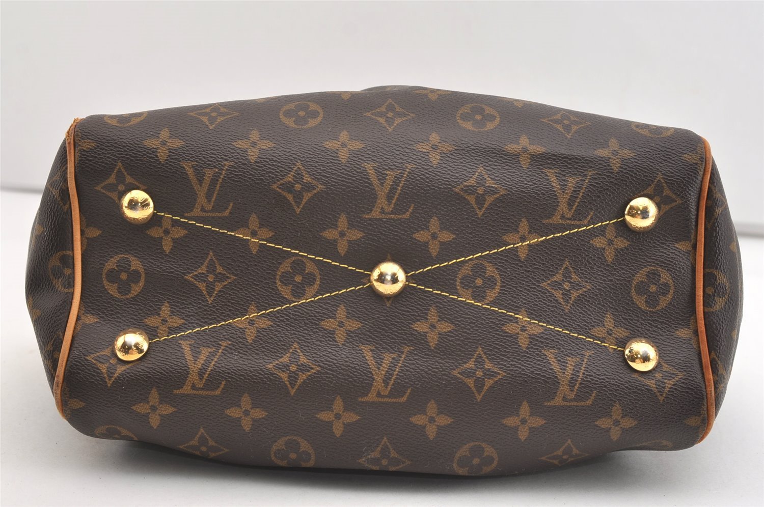 Authentic Louis Vuitton Monogram Tivoli PM Hand Tote Bag Purse M40143 LV 4000J