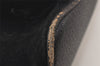 Authentic GUCCI Vintage Bamboo Drawstring Backpack Suede Leather Black 4001K