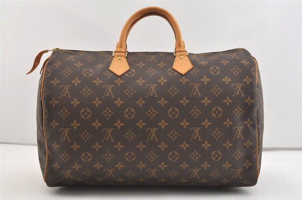 Authentic Louis Vuitton Monogram Speedy 40 Hand Boston Bag M41522 LV 4002J