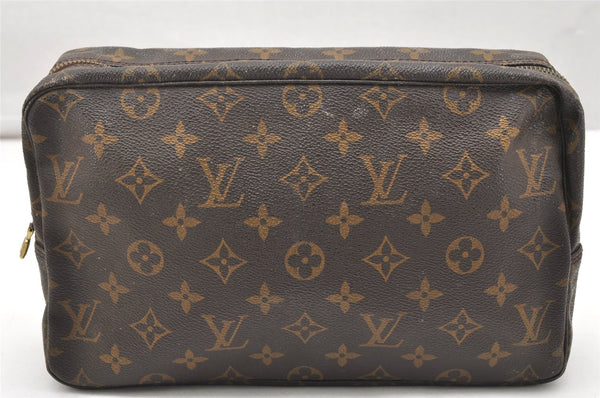Auth Louis Vuitton Monogram Trousse Toilette 28 Clutch Bag M47522 Junk 4002K