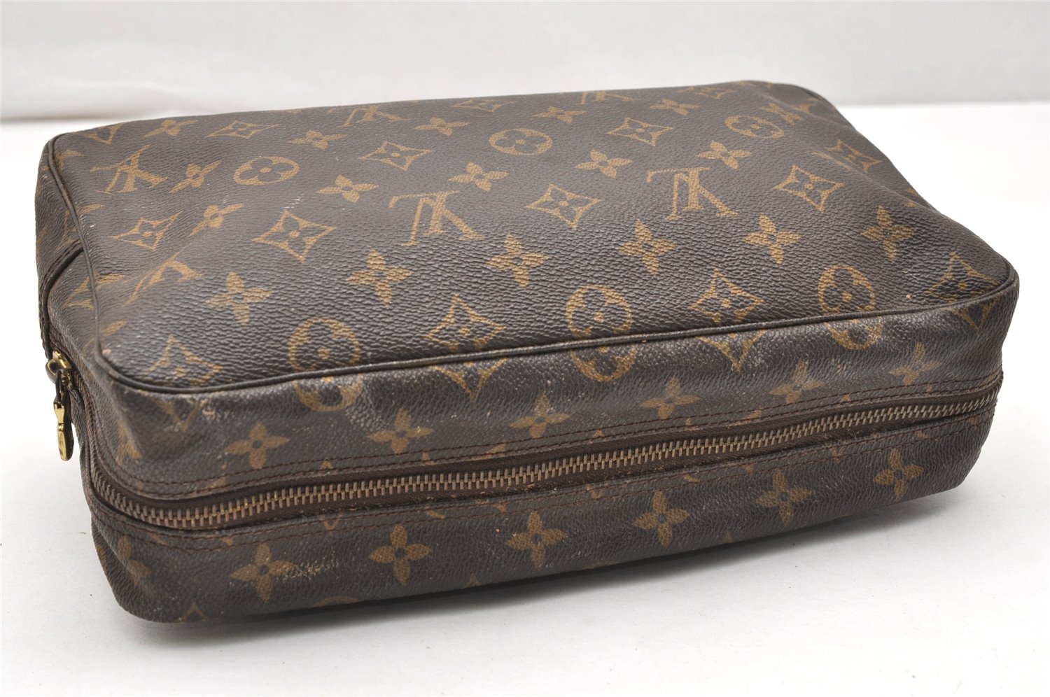 Auth Louis Vuitton Monogram Trousse Toilette 28 Clutch Bag M47522 Junk 4002K