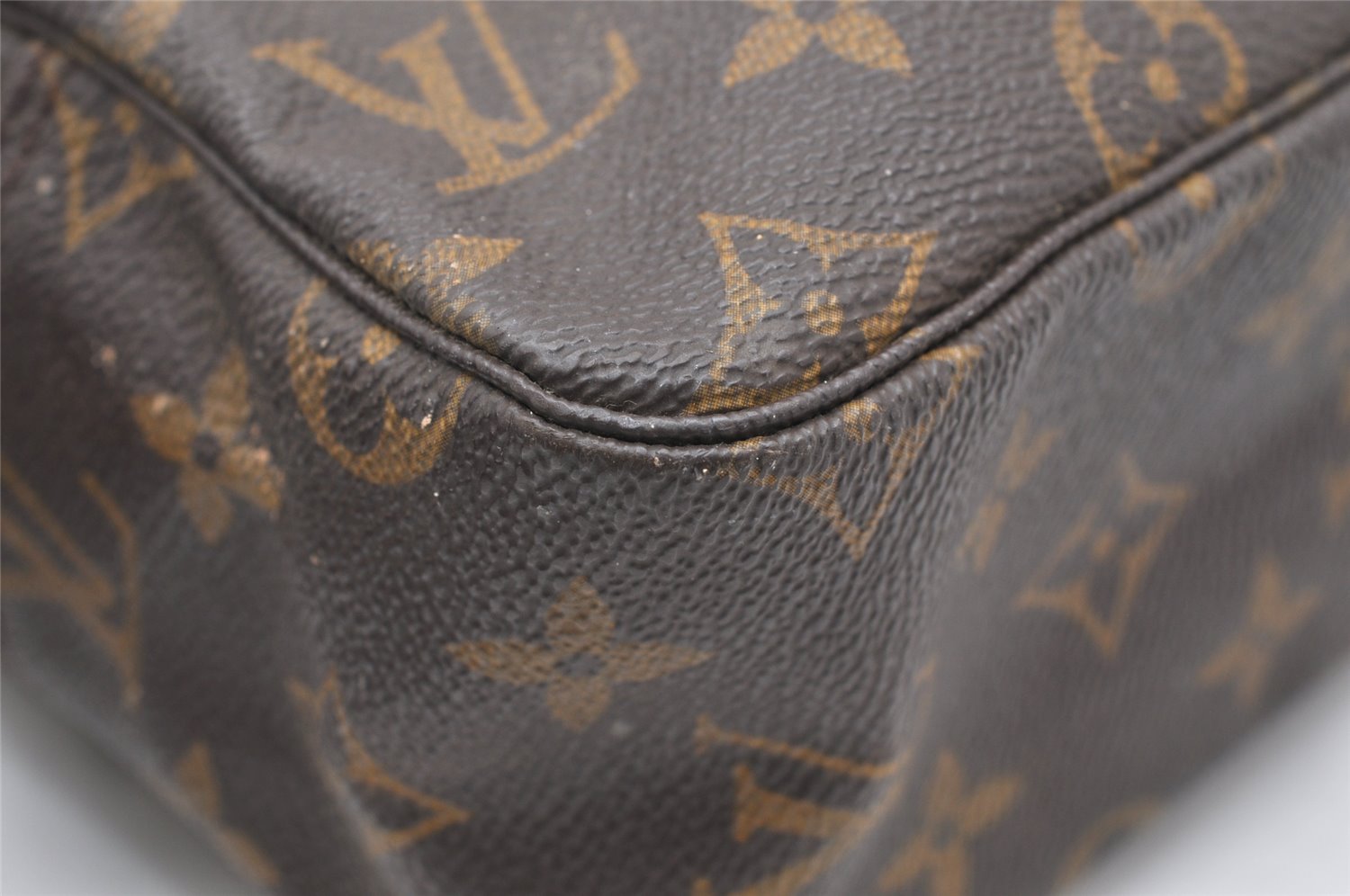 Auth Louis Vuitton Monogram Trousse Toilette 28 Clutch Bag M47522 Junk 4002K
