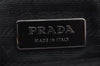 Authentic PRADA Vintage Nylon Tessuto Leather Shoulder Hand Bag Black 4003I