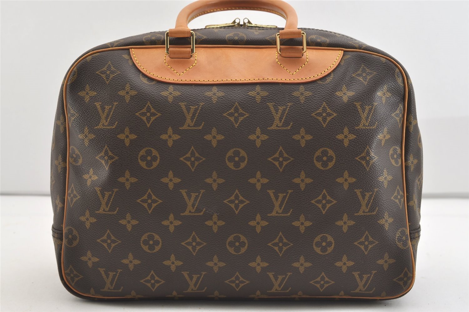 Authentic Louis Vuitton Monogram Deauville Hand Bag M47270 LV 4003J