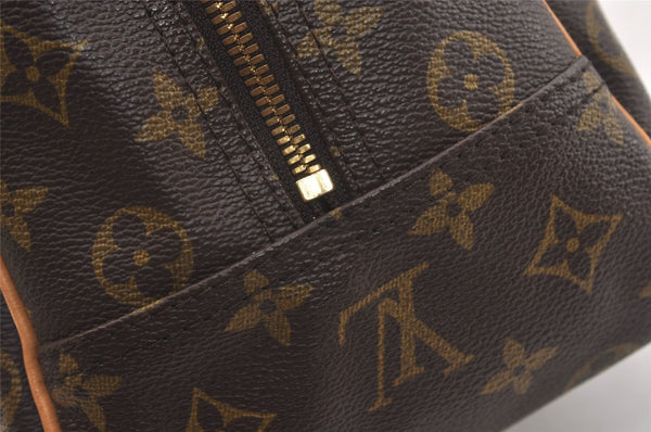 Authentic Louis Vuitton Monogram Deauville Hand Bag M47270 LV 4003J