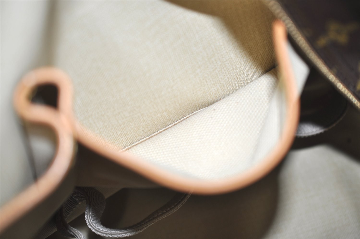 Authentic Louis Vuitton Monogram Deauville Hand Bag M47270 LV 4003J