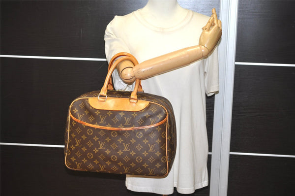 Authentic Louis Vuitton Monogram Deauville Hand Bag M47270 LV 4003J