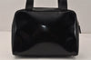 Authentic GUCCI Interlocking G 2Way Hand Bag Purse Enamel Black Junk 4003K