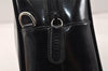 Authentic GUCCI Interlocking G 2Way Hand Bag Purse Enamel Black Junk 4003K