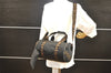 Authentic FENDI Vintage 2Way Shoulder Boston Hand Bag Nylon Leather Black 4004I