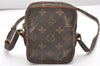 Auth Louis Vuitton Monogram Mini Poche Danube Shoulder Cross Bag M45268 LV 4004K