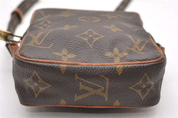 Auth Louis Vuitton Monogram Mini Poche Danube Shoulder Cross Bag M45268 LV 4004K