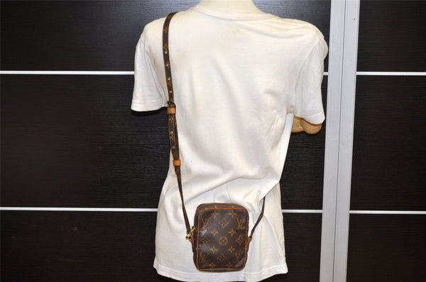 Auth Louis Vuitton Monogram Mini Poche Danube Shoulder Cross Bag M45268 LV 4004K