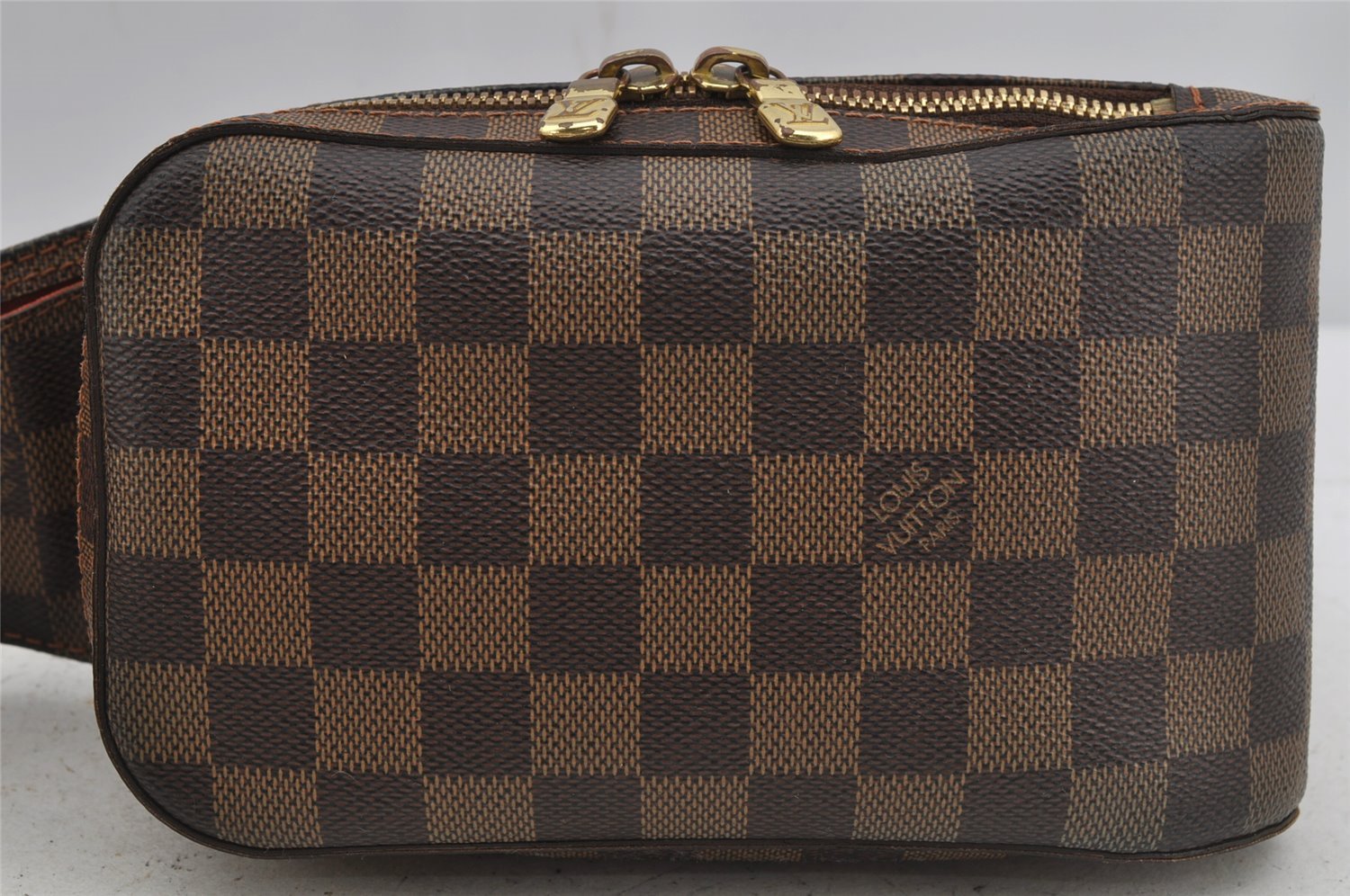 Authentic Louis Vuitton Damier Geronimos Waist Body Bag N51994 LV 4005J