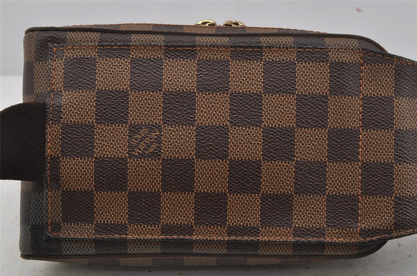 Authentic Louis Vuitton Damier Geronimos Waist Body Bag N51994 LV 4005J