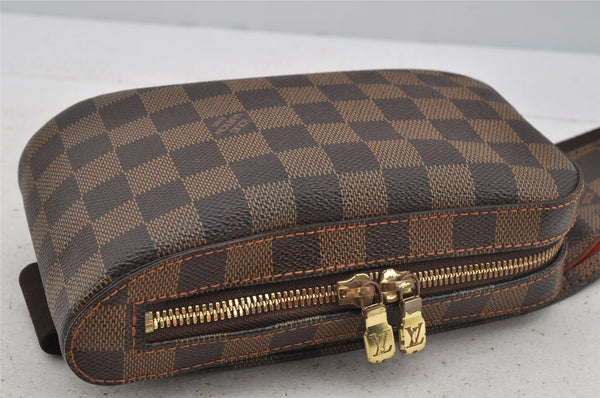 Authentic Louis Vuitton Damier Geronimos Waist Body Bag N51994 LV 4005J