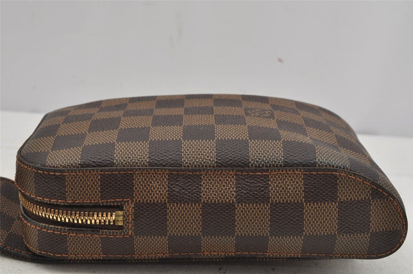 Authentic Louis Vuitton Damier Geronimos Waist Body Bag N51994 LV 4005J