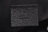 Authentic GUCCI Vintage Hand Bag Purse GG Canvas Leather 124542 Black 4006I