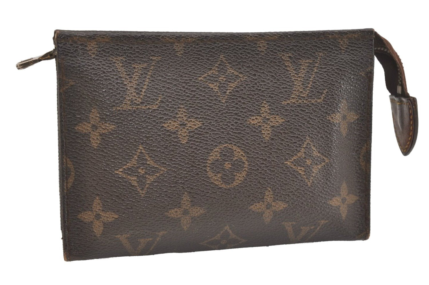 Authentic Louis Vuitton Monogram Poche Toilette 15 M47546 Cosmetics Pouch 4006J