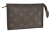 Authentic Louis Vuitton Monogram Poche Toilette 15 M47546 Cosmetics Pouch 4006J