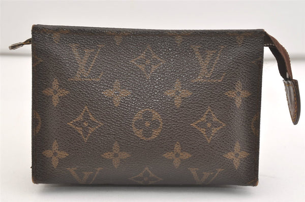 Authentic Louis Vuitton Monogram Poche Toilette 15 M47546 Cosmetics Pouch 4006J